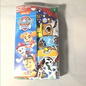 Paw Patrol Boys Briefs 5 Pack Underwear Sizes 4
